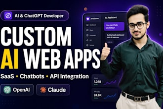 build ai website development, ai web application and api integration
