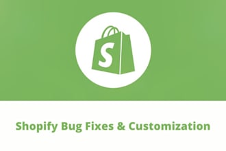 do shopify bug fix and solve code issues in your  shopify store