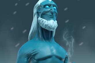 do a 3d cartoon character for animation films