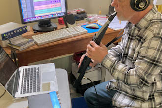 record a four part horn section for your song