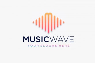 make an elegant music logo design with unlimited revisions