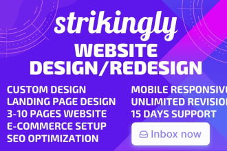 design a professional website on strikingly