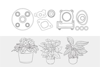 manually vector trace logo, image or artwork