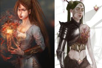 draw a digital art for you