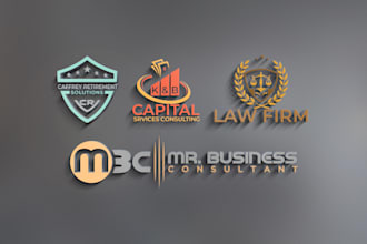 do consulting business financial law marketing company logo