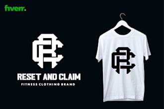 design clothing brand logo with initials
