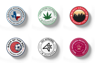 convert your logo into badge, patch and stamp