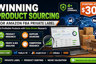 do winning product sourcing for your amazon fba private label store