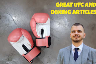write great ufc and boxing articles
