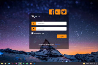 clone a website using HTML,bootstrap,javascript,PHP,mysql