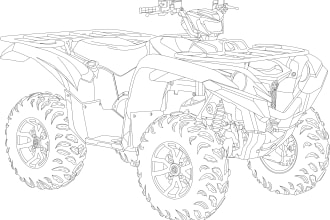 draw a detailed vector line art illustration