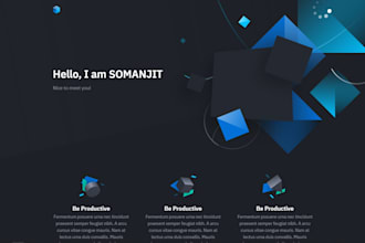 make an animated website for you