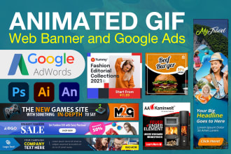create animated gif banner for google ads and social media