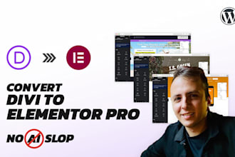 convert divi to elementor pro no ai slop