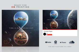 design an eye catching cd album cover for you