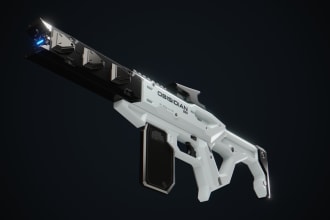 3d model of concept to nft, games guns and weapons