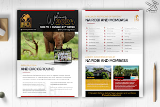 design a digital PDF brochure or modern business flyer