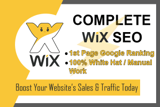provide wix SEO service for wix website for top google ranking