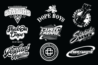 do logo design for your clothing brand or streetwear line