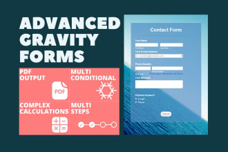 build advanced multi step gravity forms and pdf outputs