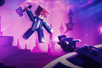 do eye catching professional minecraft thumbnails for you