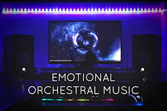 compose emotional, dark orchestral music for your project