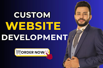 do custom website development as a full stack developer