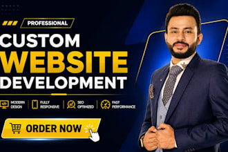 do custom website development as a full stack developer