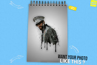design splatter effect from your photo