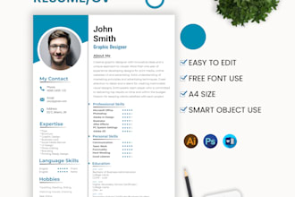 do an amazing minimal creative resume cv