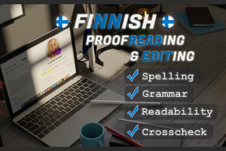 professionally proofread finnish text