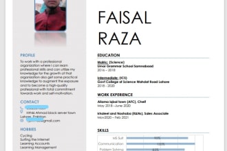 write or update CV, resume, cover letter and optimized linkedin  profile