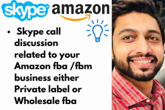 provide consultancy for your amazon business on skype call