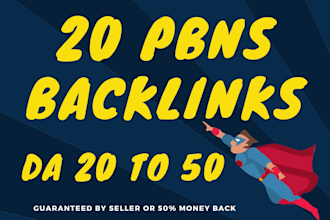 create 20 manual homepage dofollow SEO backlinks