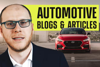 write an automotive blog post or article