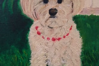 paint an oil painting of your favorite animal