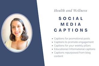 write your social media captions