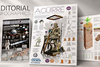 design an editorial infographic for print and reports