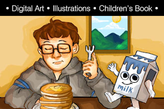 Big Deals!  draw digital painting illustration children book cover art