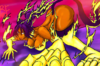 draw girl character, oc, dnd, fanart, fursona sfw and nsfw