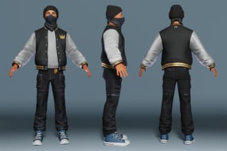 do 2d to 3d character modeling for printing, games, films and animations