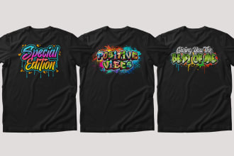 do custom graffiti t shirt and typography t shirt, printable tshirt design