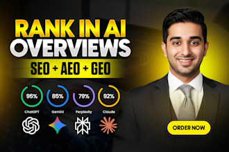 improve ai visibility score to rank website in chatgpt, gemini with GEO aeo SEO