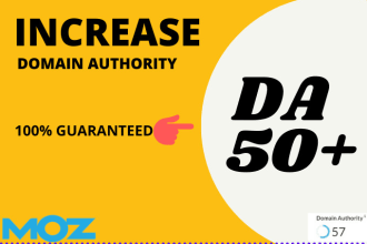 increase moz domain authority da 50 plus