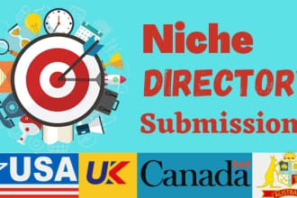 build 200 usa, uk, local, niche directory submissions for boost website ranking