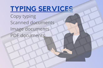 do document formatting, typing and copy paste data entry