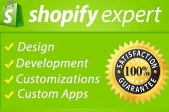 be your shopify expert and shopify developer with shopify theme customization