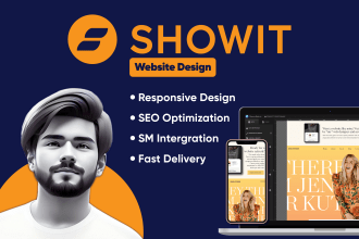 design showit website with mobile app and customization