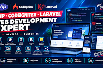 be a PHP, mysql, codeigniter, laravel expert