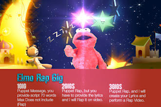 say your Elmo Puppet message
